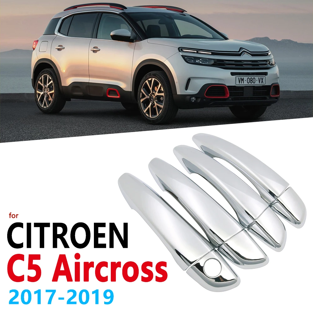 Embellecedor cubierta de manijas cromadas para Citroen C5 Aircross de 4 puertas, accesorios de manija de coche, pegatinas de estilismo automático, 2018, 2019|Pegatinas para coche| AliExpress