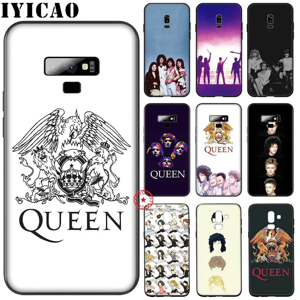 Queen Rock Group Hard Black Soft Silicone Case for Samsung Galaxy A70S A20E A2 J4 J6 Core Plus Prime J7 Duo J8 TPU Cover | Мобильные