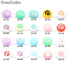 

1pc From No.153-171 Cute Cat Paw Claw Sakura Thumb Stick Grip Cap Joystick Cover For Nintend Switch Lite Joy-Con Controller Game