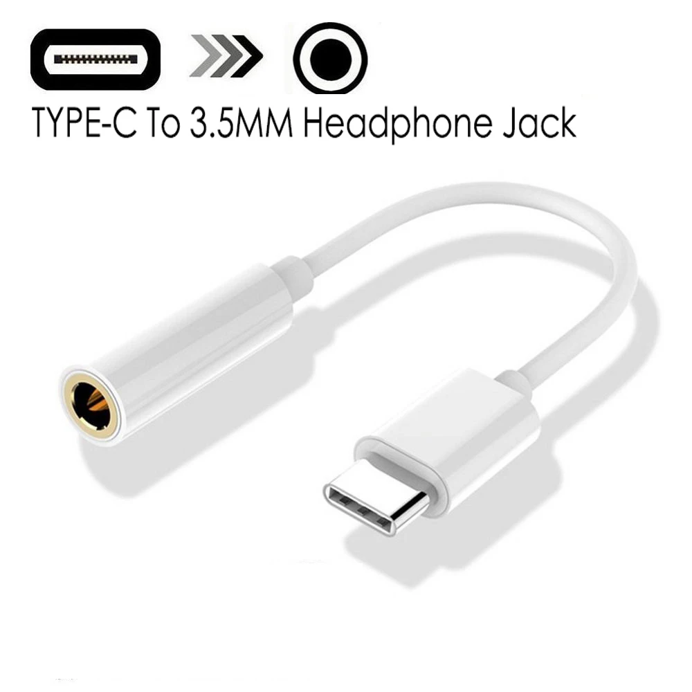 1 Type-C до 3,5 мм кабель для наушников адаптер Usb 3,1 type C USB-C штекер 3,5 AUX аудио разъем для Xiaomi 6 Mi6 Letv 2 Pro 2 Max2 - Цвет: 1