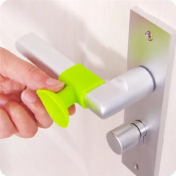 

1Pc Suction Cup Door Handle Crash Pad Door Handle Anti-collision Pad Lock Protective Pad Protection Home Wall Sticker