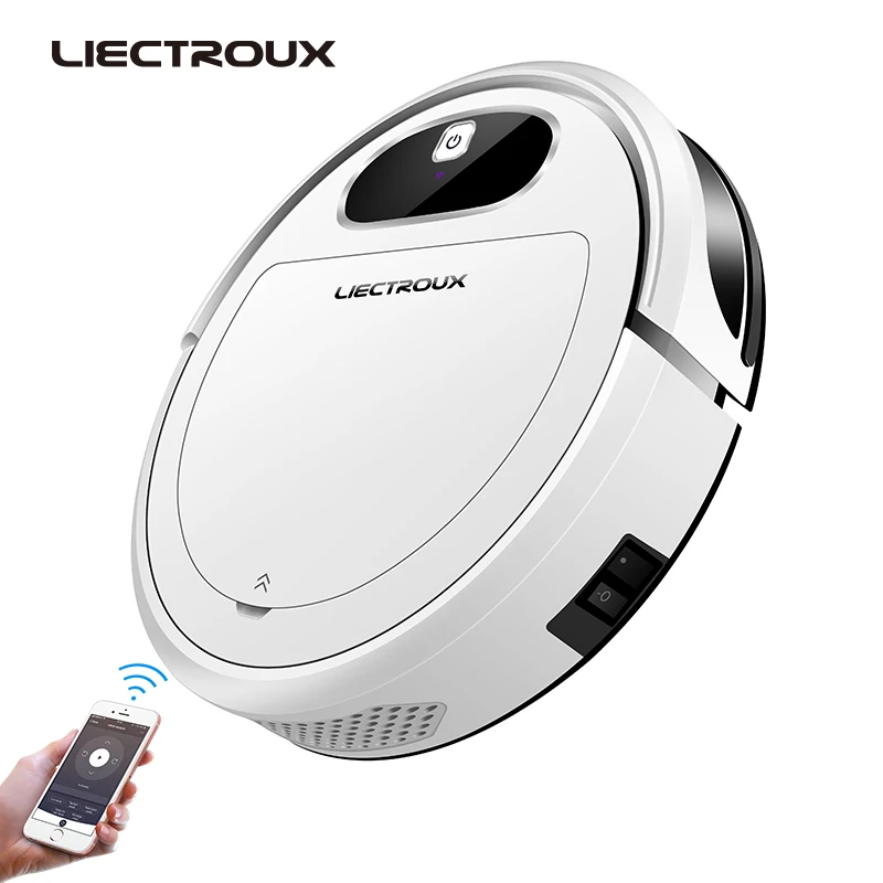 

2019 New Liectroux 11S Robot Vacuum Cleaner,Map Navigation,WiFi App,Air Pump Water Tank,Gyroscope,Electric Control,Wet Dry home