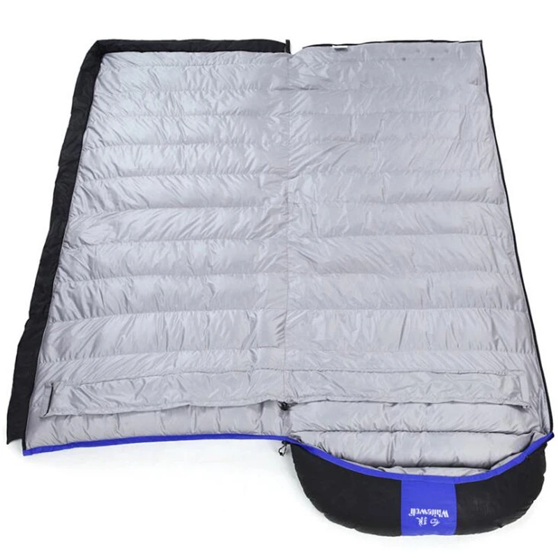 95% белый гусиный пух открытый кемпинг взрослый спальный мешок водонепроницаемый сохраняет тепло три сезона спальный мешок для кемпинга путешествия S665