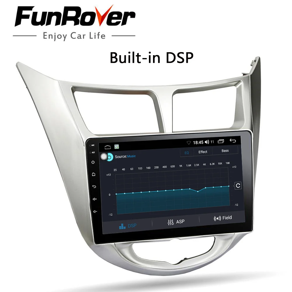 Funrover 2.5D + IPS Android 10 0 2 din автомобильный dvd gps плеер радио для Solaris Verna Accent с навигацией