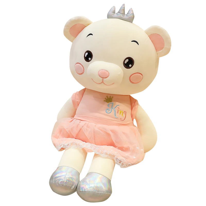 Лидер продаж мягкий Huggable принцесса медведь кукла плюшевая игрушка Мягкое
