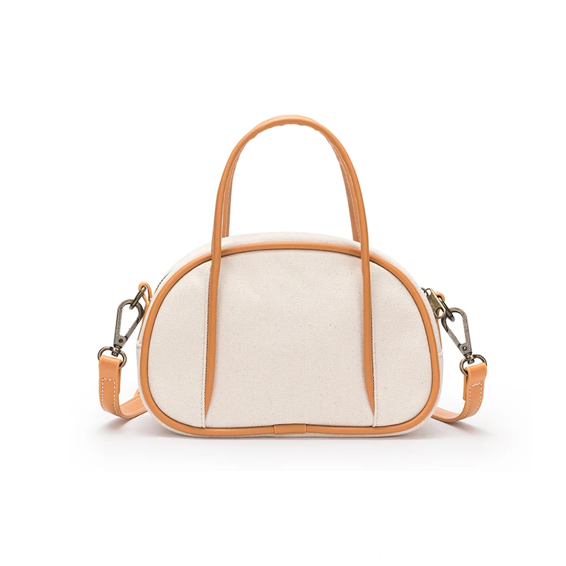 

Steamed bun bag canvas small cloth bag cross-body niche design versatile fashion one-shoulder portable mini female bag