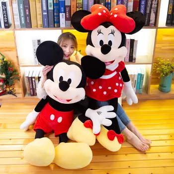 

Disney 40/60/80/100/120cm Plush Toys Mickey Mouse Minnie Cute Stuffed Dolls PP Cotton Birthday Christmas Gift for Kids M4566