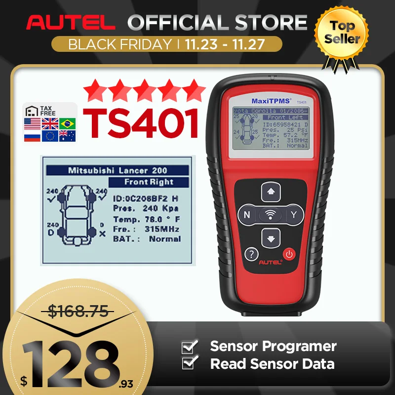 Autel MaxiTPMS TS401 Tire Pressure Monitoring