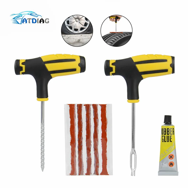 

Car Tire Repair Kit Auto Bike Car Tire Tyre Cement Tool Puncture Plug Practical Hand Tools for Car Truck