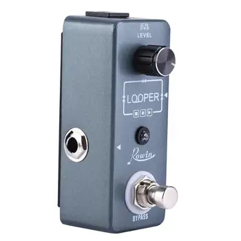 

Rowin Monoblock Looper Guitar Pedal Nano Series Loop Electric Guitar Effect Pedal True Bypass Unlimited Overdubs Guitar Parts