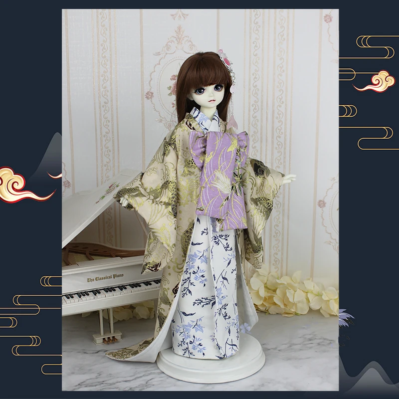 1/3 1/4 bjd SD куклы ткани кимоно для 1/3 1/4 тонкий bjd куклы кимоно ткань