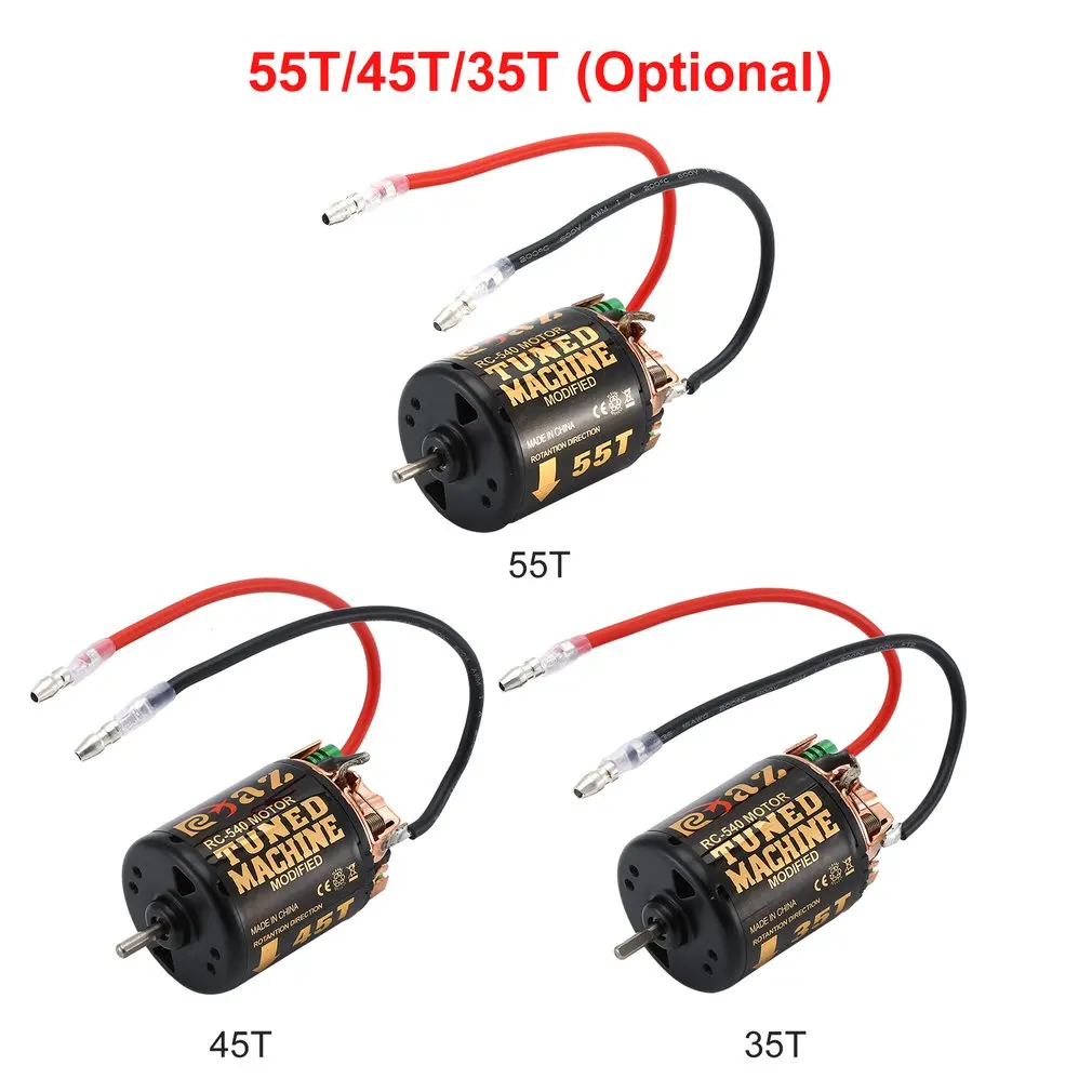 

RC 540 35T 45T 55T Brushed Motor With 320 Speed Controller Waterproof ESC for RC Car Rock Crawler Axial SCX10 Model