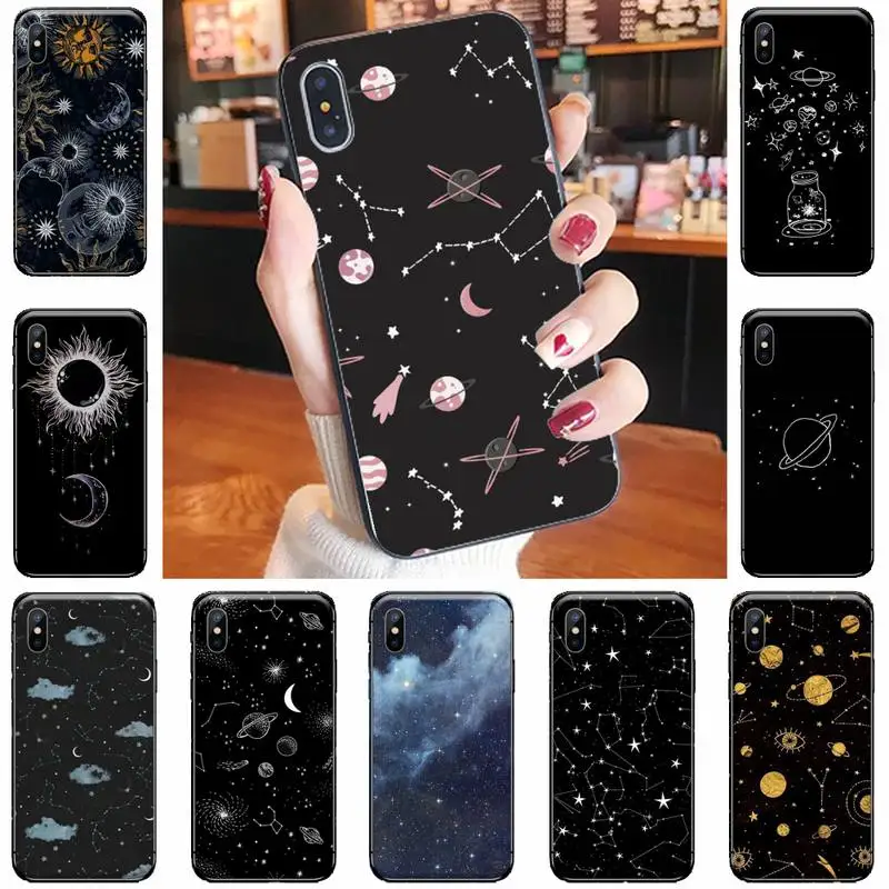 

universe Universe planet moon Custom Soft Phone Case For iphone 5 5S SE 5C 6 6S 7 8 plus X XS XR 11 PRO MAX