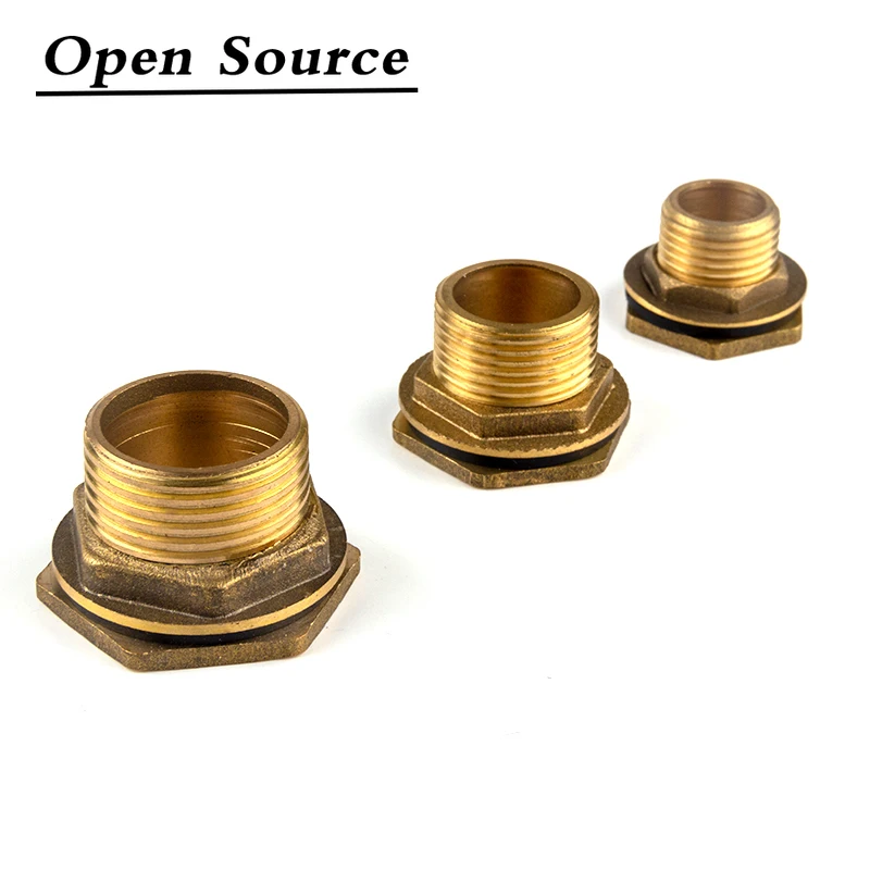Copper Water Tank Connector 1/2" 3/4" 1" Male Brass Pipe Single Loose Key Swivel Fittings Nut Jointer pipe fitting water pipe fitting hose pipe fitting