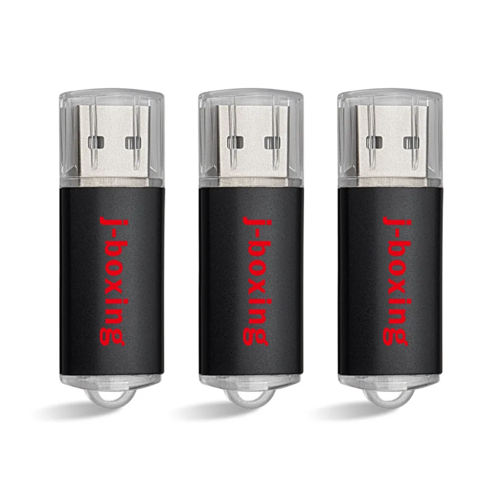 3 шт. j-боксерский USB флеш-накопитель 64 ГБ 32 ГБ 16 ГБ 8 ГБ 4 ГБ Флешка USB 2,0 карта памяти Jump Drive zip-накопители для компьютера оранжевый - Цвет: Черный
