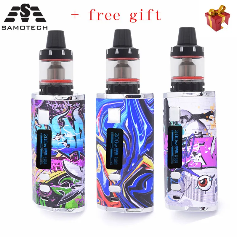 DV 200 Вт vape pod Комплект 4500 мАч встроенный аккумулятор с 0.3ohm 3 0 мл Танк светодиодный