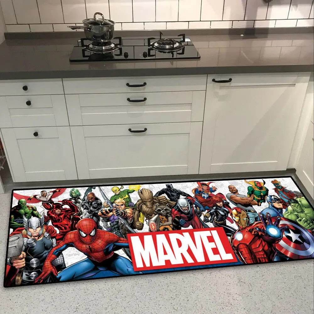 Marvel комикс Мстители длинный напольный коврик ковер кухонный нескользящий коврик - Цвет: Style 1