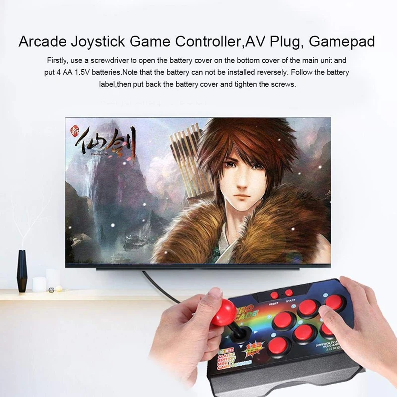 Ретро аркадная игра джойстик игровой контроллер Av разъем Геймпад Консоль с 145 игр для ТВ классический выпуск Мини ТВ игровая консоль