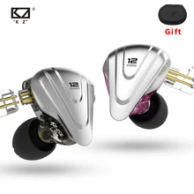 KZ ZSX Terminator Metall Headset 5BA + 1DD Hybrid 12 treiber HIFI Bass Earbuds In-Ohr Monitor Noise Cancelling kopfhörer