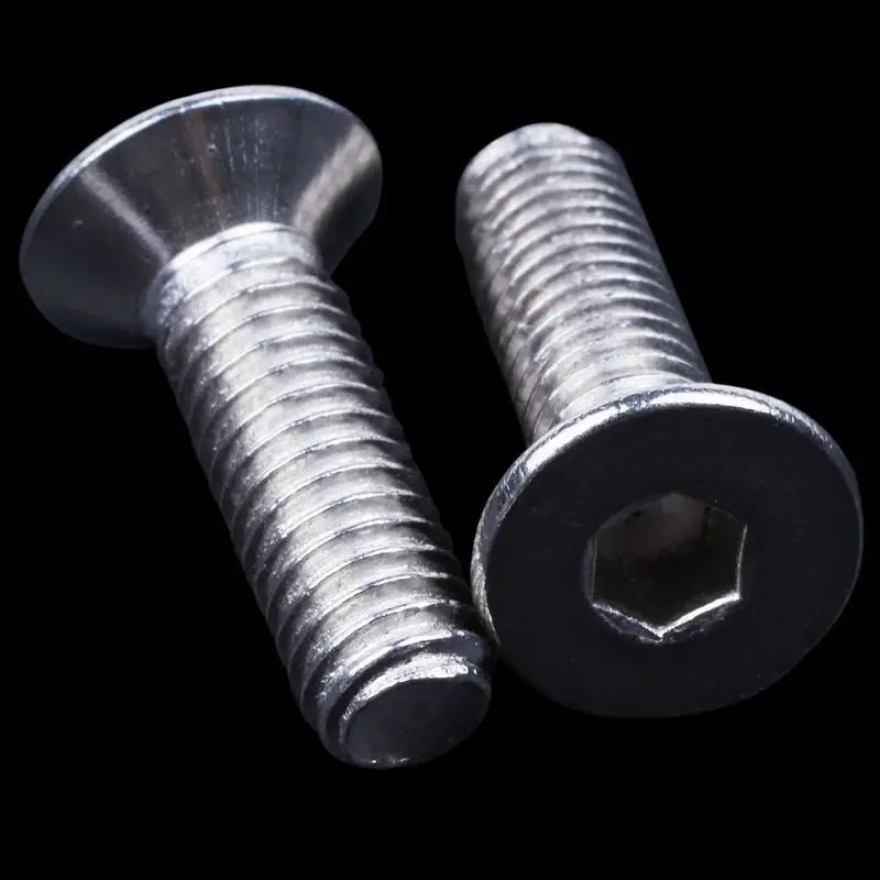 45 шт. M6x15mm шестигранный драйвер из нержавеющей стали потайные болты с плоской головкой