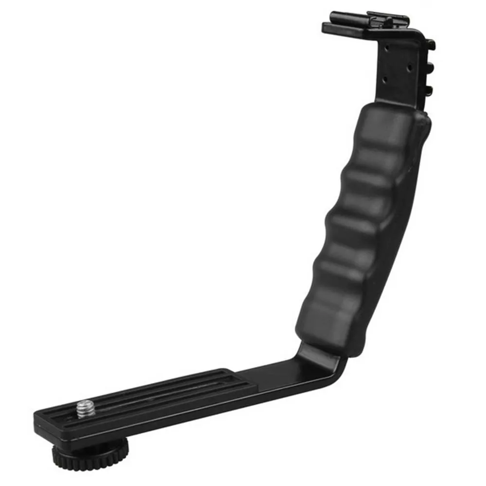 FOTGA L Flash Bracket Mount 2 Hot Shoe For Camcorder Mic Microphone Video Light Camera | Электроника