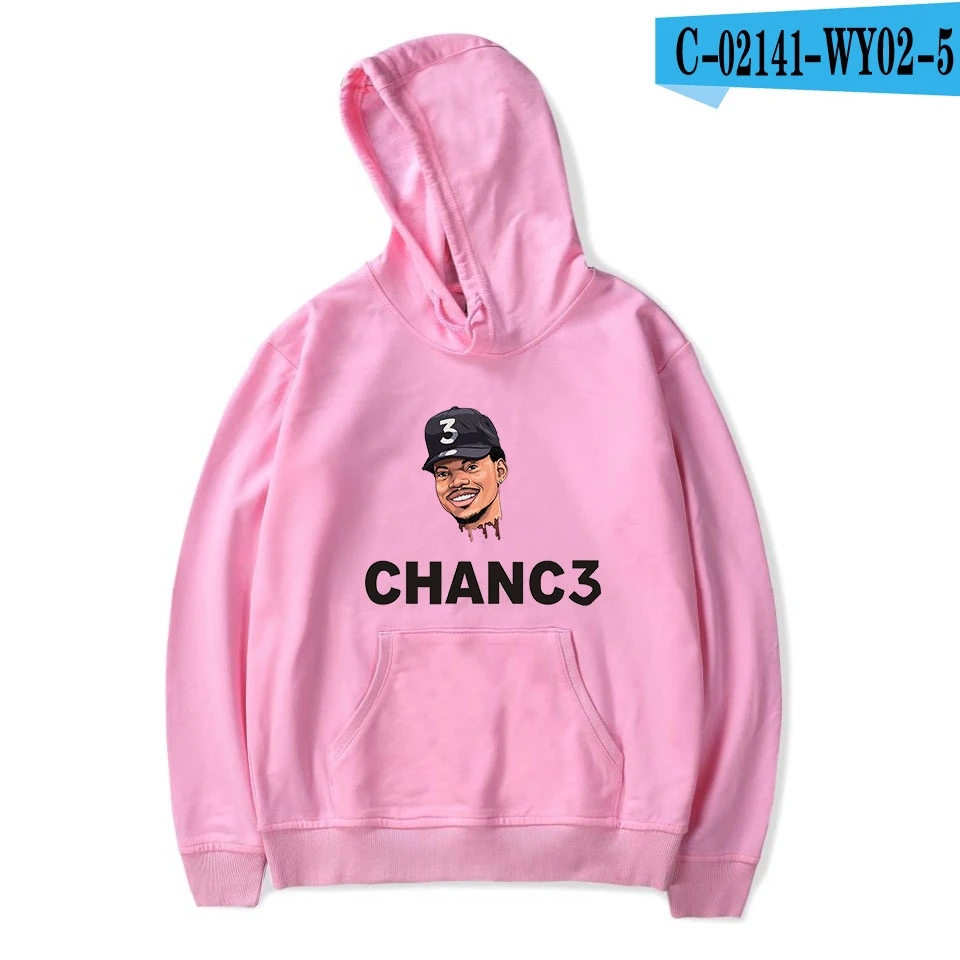 pink Повседневные модные розовые Chance The Rapper Новые популярные толстовки для мужчин и женщин пуловер толстовка с капюшоном зимняя Chance The Rapper Толстовка для мужчин - Цвет: pink