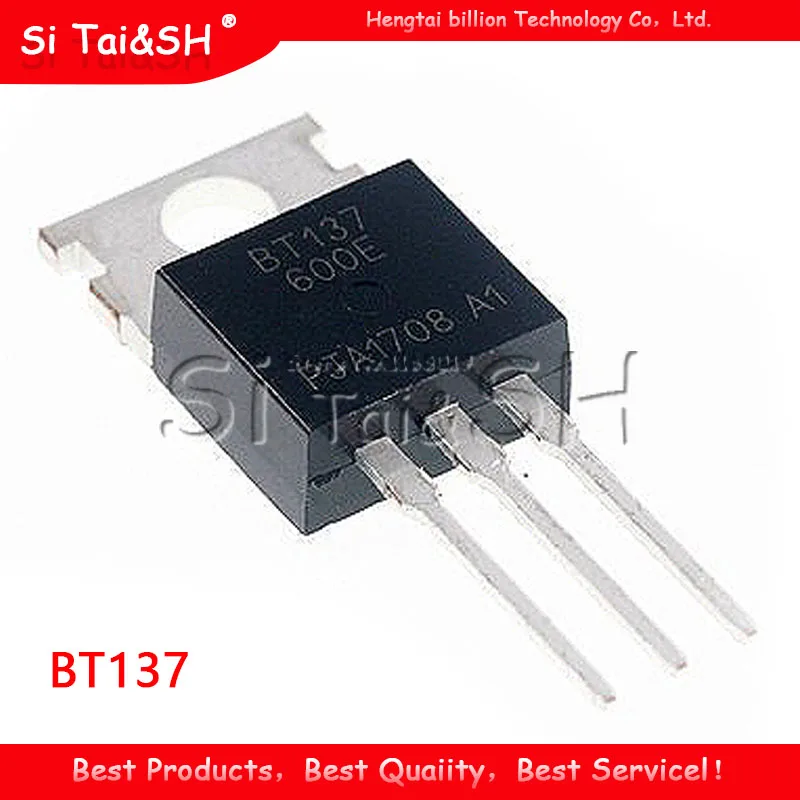 10 шт. Φ TO220 TO 220 BT137 137 600 600E Triacs sensitive gate 8A/600V Новый и оригинальный|c c| |
