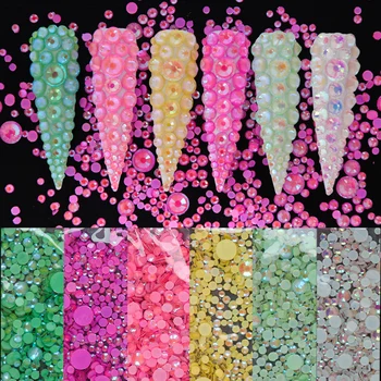 

480pcs Luminous Decorations Jewelry Stones 3D Nail Art Rhinestones Flat-back Crystal Strass Gems Manicure Accessories TR1580