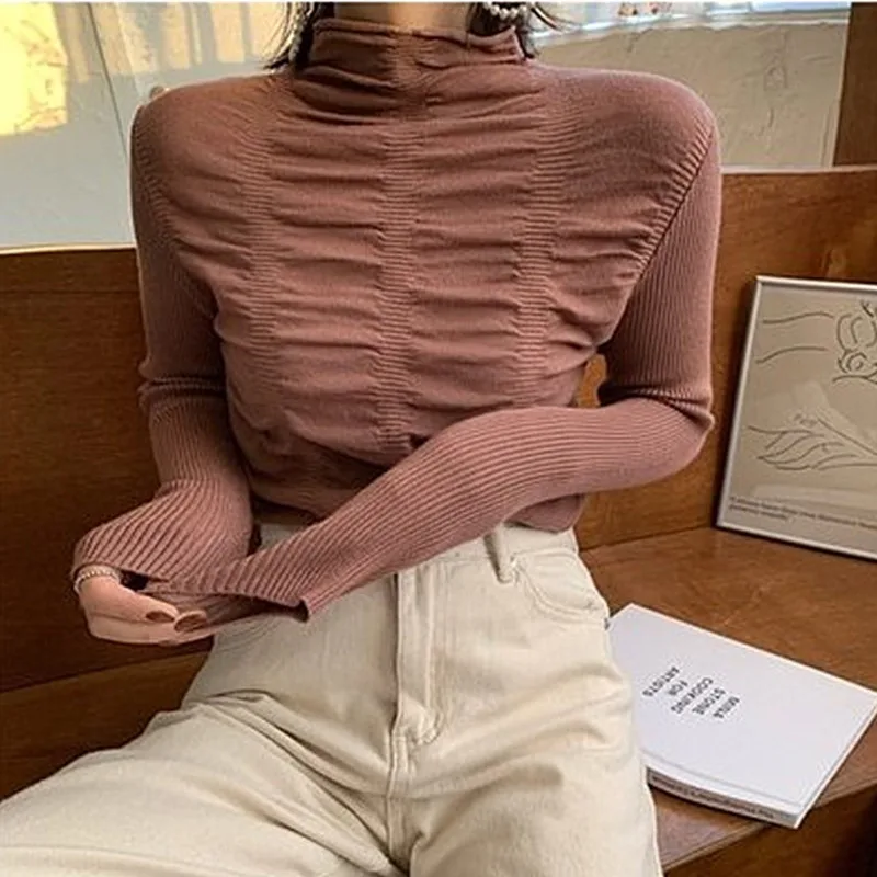 

Pullover Knitted Sweater For Women Long Sleeve Spring Autumn Sweaters Female 2020 New Slim Fit Casual Tops Ladies Outwear Basic