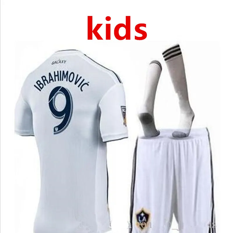 19 20 Детский комплект MLS LA Galaxy футболка для футбола с изображением галактики Лос-Анжелеса Ибрагимовича Джовани Камары Детские футболки для футбола - Цвет: kids