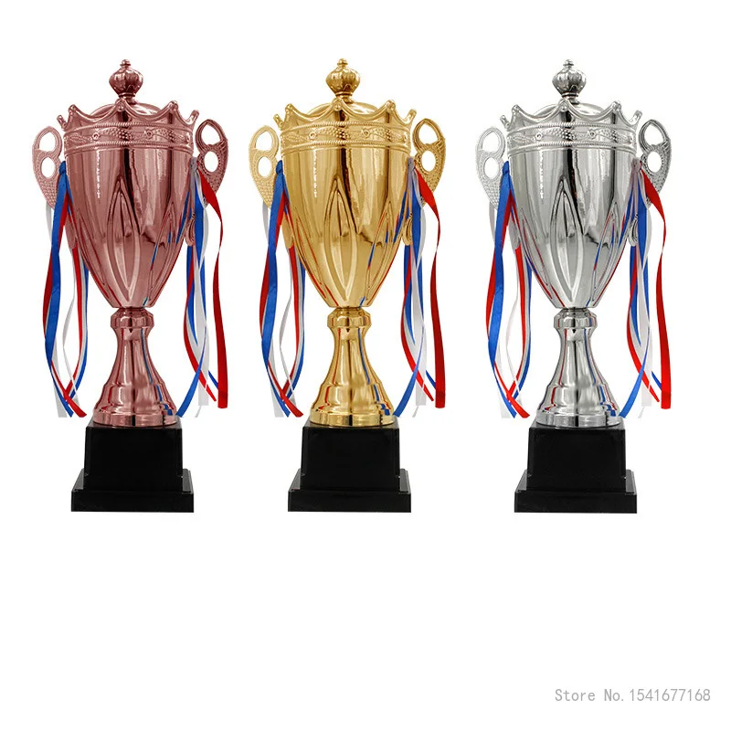 

Customizable Trophies of Champions Trophy, Commercial Covered Metal Trophy, Universal Medal, Gold , Silver, Bronze, Souvenir Cup