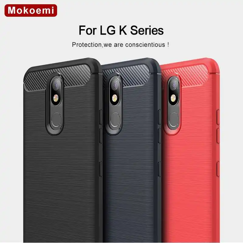 Модный противоударный мягкий силиконовый чехол Mokoemi для LG K40 K20 K40s K12 K11 K10 K9 2018 Plus