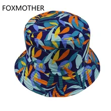 FOXMOTHER новая разноцветная ветка с листьями для дерева с принтом Панама шапки рыбацкие мужские и женские