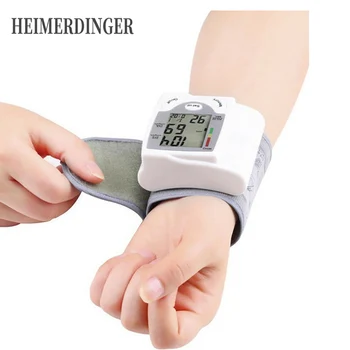 

Cuff Wrist Sphygmomanometer Blood Presure Meter Monitor Heart Rate Pulse Portable Tonometer BP