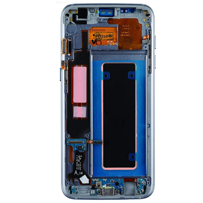 5,5 ''Супер AMOLED дисплей для SAMSUNG Galaxy S7 Edge G935 lcd кодирующий преобразователь сенсорного экрана в сборе с заменой рамки G935F G935