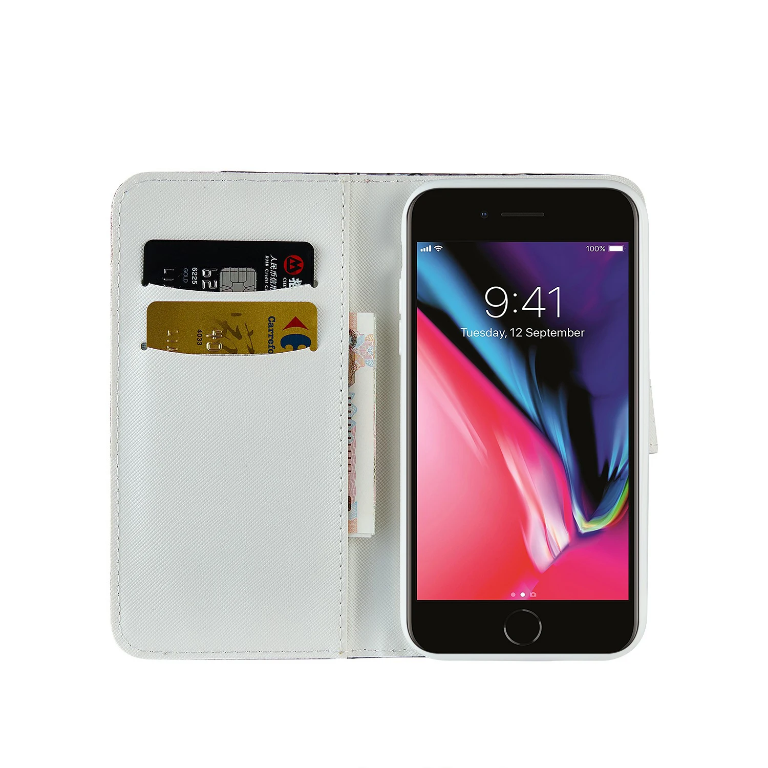 Чехол-кошелек с бриллиантовым блеском для iPhone 6, 6 S, 7, 8 Plus, X, XS, Max, XR, 11 Pro, Max, 5, 5S, SE, 7 plus, 8 plus, слот для карт, откидная крышка для девушек и женщин