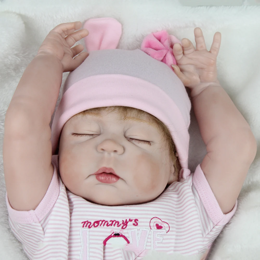 Кукла новорожденная NPKDOLL силиконовая кукла реборн на все тело игрушка подарок
