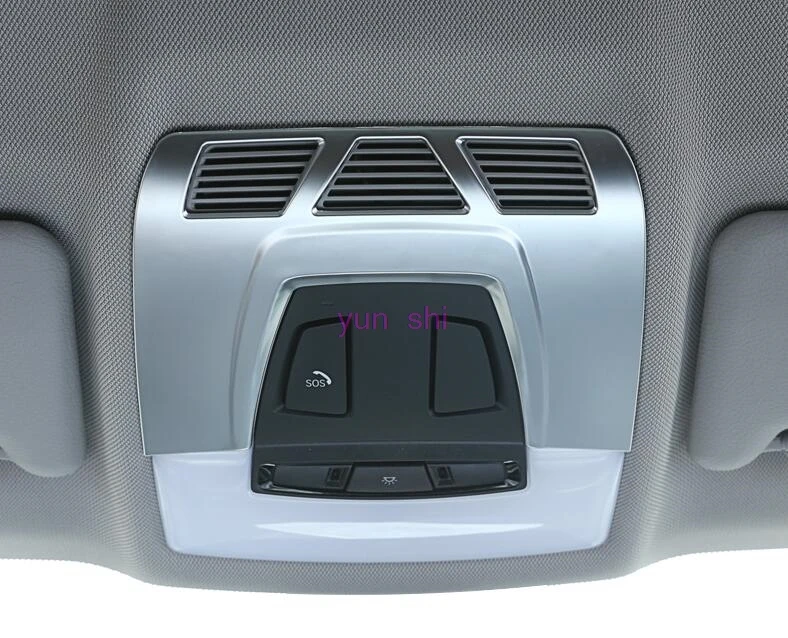 ABS chrome Car Roof Reading Lamp Light Frame Decoration Sticker Car-styling Covers For BMW 1 2 3 series new X5 X6 X1 3GT F30 F15