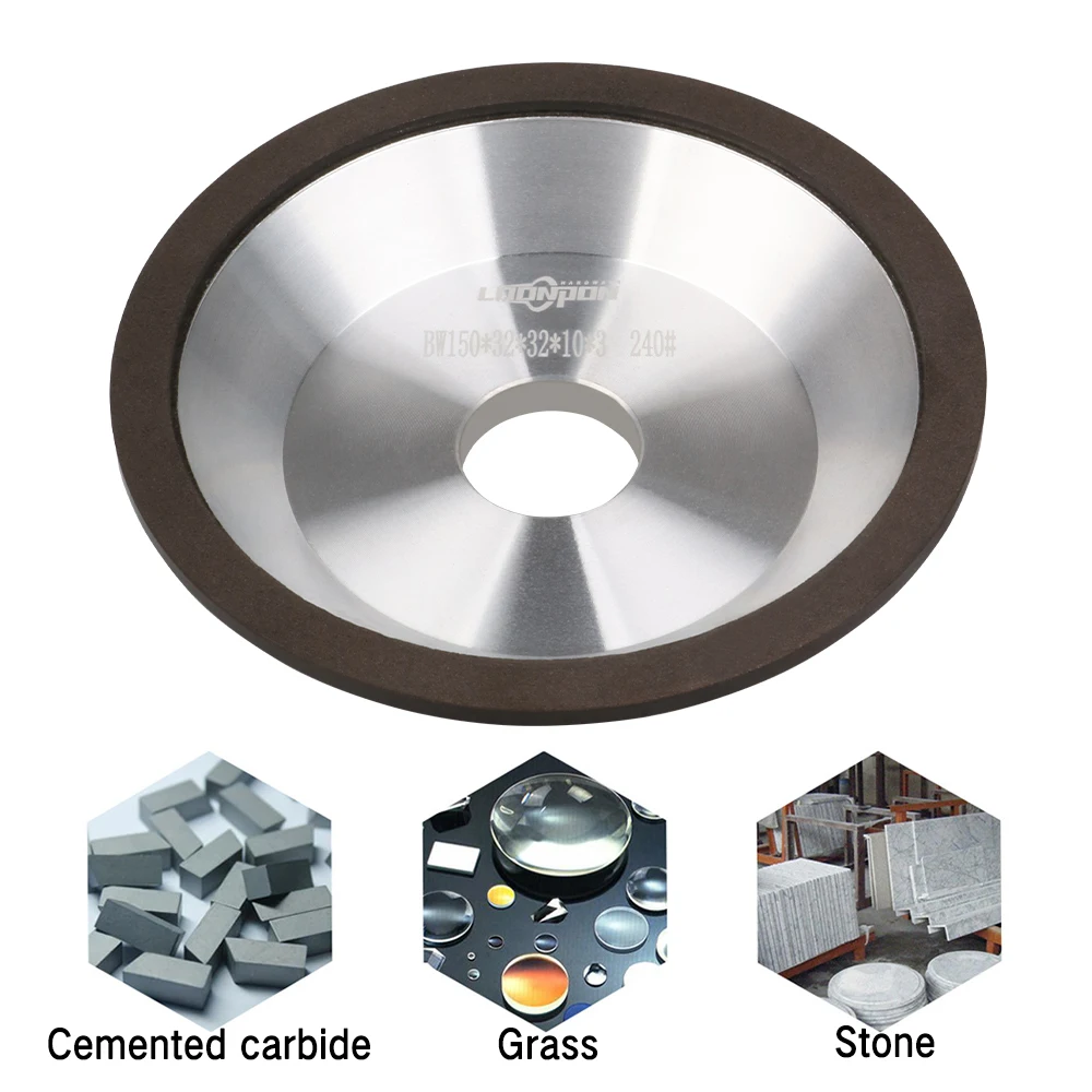 100/125/150mm Diamond Grinding Wheel Cup Grinding Wheel Circle for Milling Cutter Tool Carbide Metal Tungsten Steel grinding disc abrasive wheel grinding wheel