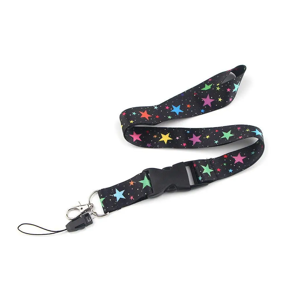 

Colorful Star Lanyard, Buckle Type Lanyard U Disk Camera Card Key Anti-lost Id C7Y7