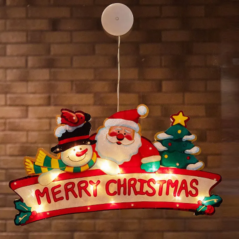 thumbnail image 1 of 2020 Christmas Decoration LED Night Lights Xmas Tree Santa Snowman Shape Lighting Lamp for New Year Navidad Store Home Decor, 1 of 5
