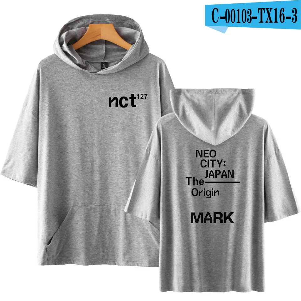 NCT 127 Harajuku мода короткий рукав шапка Футболка женская одежда хип хоп повседневные топы с принтом плюс XXS-4XL - Цвет: 18