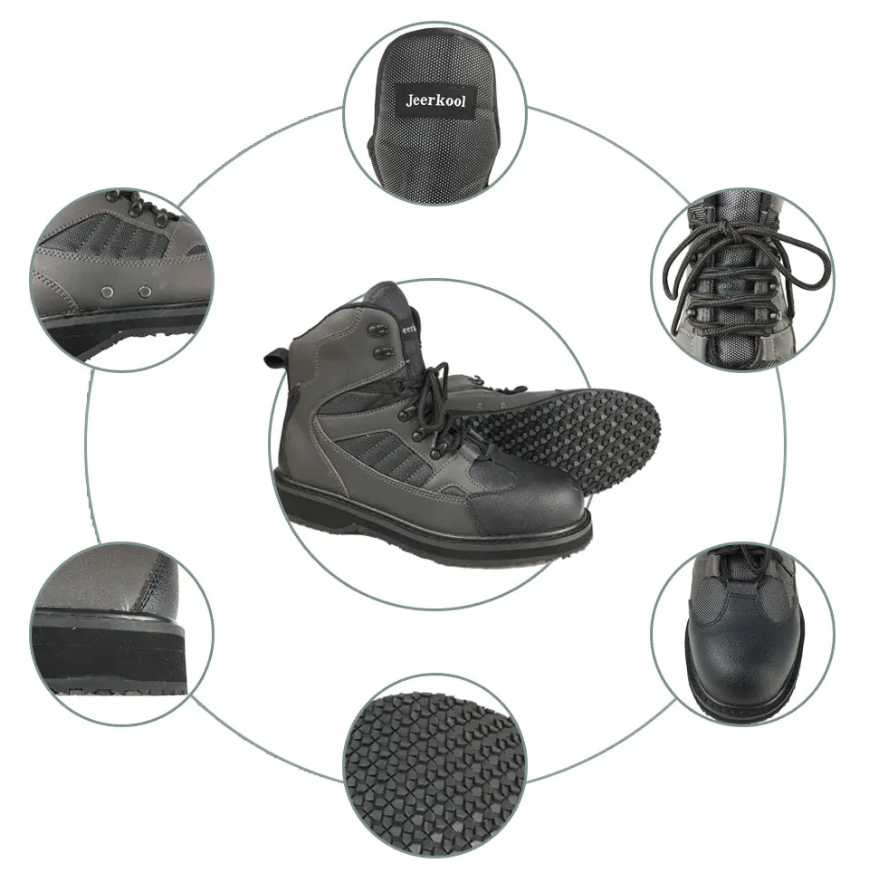 钓鱼鞋裤套装橡胶底鞋_11