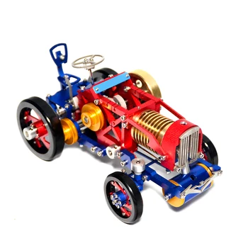 

Hot Sale Discovery Toys Vacuum Suction Fire Type Metal Stirling Engine Tractor Model Educational Toy Gift For Kid Children Adult