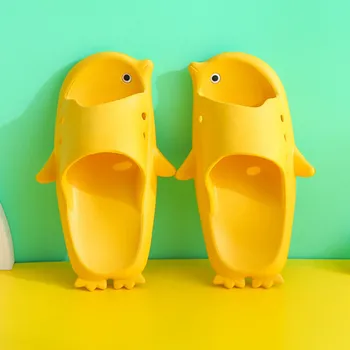 

Women Slippers Home Summer Slides Ladies Sports Mules Non-slip Indoor Couple Soft Slip Cute Cartoon Penguin Shoes#114