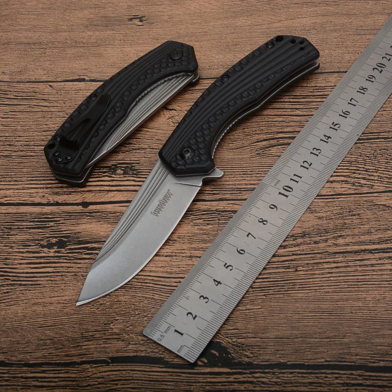 Online Kershaw 8600 cuchillo de bolsillo plegable 8cr13 hoja aviación mango de aluminio camping al aire libre caza supervivencia cuchillos tácticos EDC herramienta