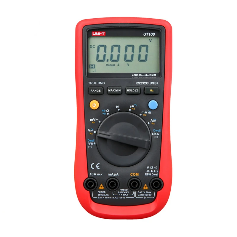 

UNI-T Tester Digital Multimeter Profesional USB PC Connect AC DC Handheld Automotive Multipurpose Meters Manual Range Multimeter