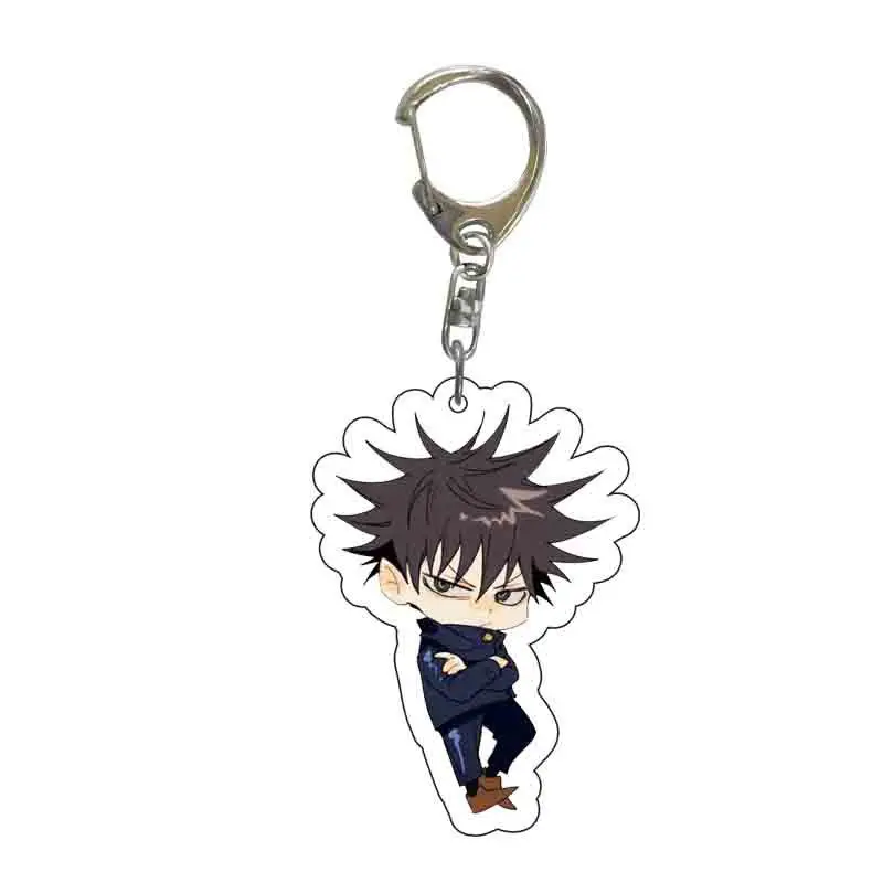 Jujutsu Kaisen Keychain Fushiguro Yuji Itadori Key Ring Anime Gojo Satoru  Toge Megumi Cosplay Acrylic Key