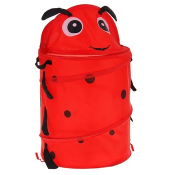 

Basket for toys "Ladybug" with handles and lid