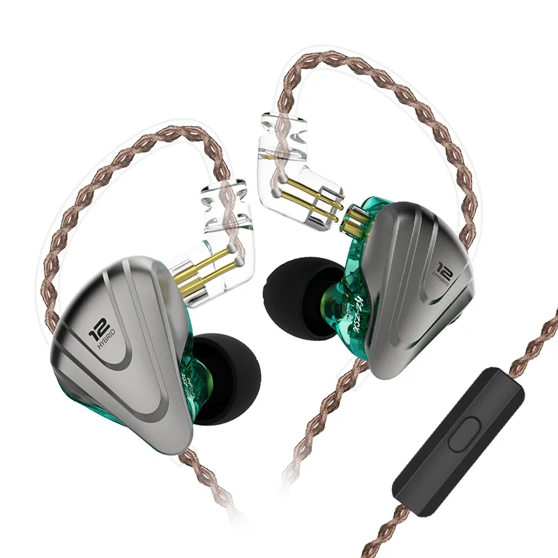 KZ ZSX 12 драйверы 5BA+ 1DD наушники Терминатор HiFi монитор DJ Super Bass/Hybrid 3,5 мм Проводные стереонаушники наушники-вкладыши
